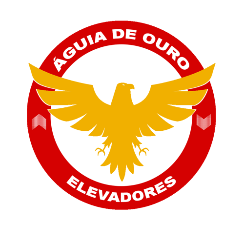 Logotipo da empresa águia de ouro elevadores